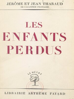 cover image of Les enfants perdus